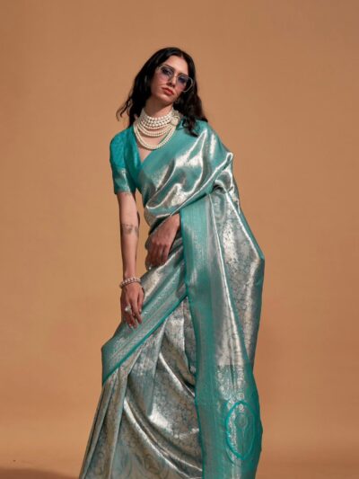 GREEN KANJIVARAM SILK SAREE