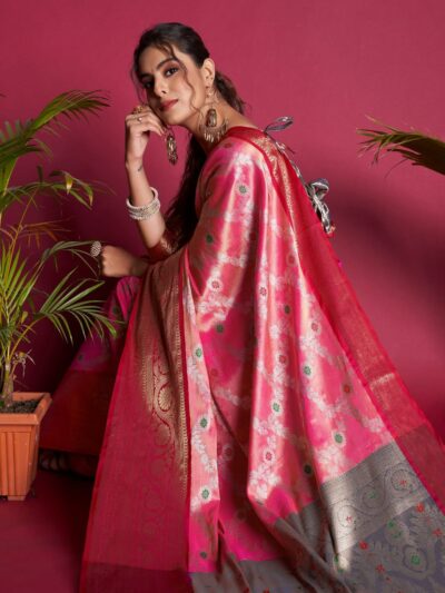 RED KANJIVARM SILK SAREE