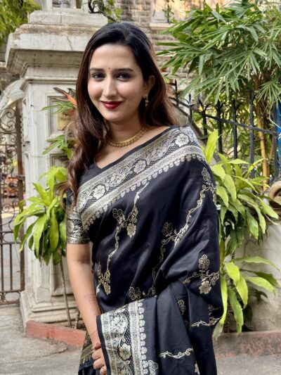 BLACK BANARASI SAREE