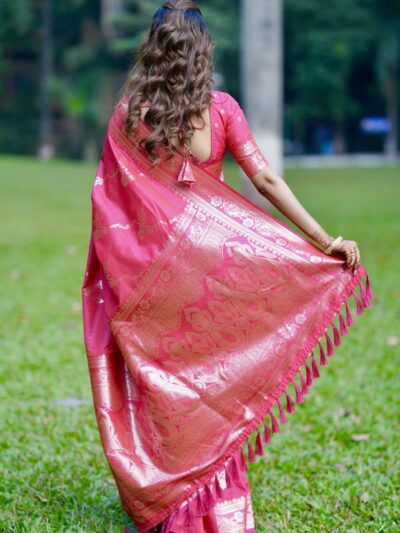 PINK BANARASI PREMIUM SAREE